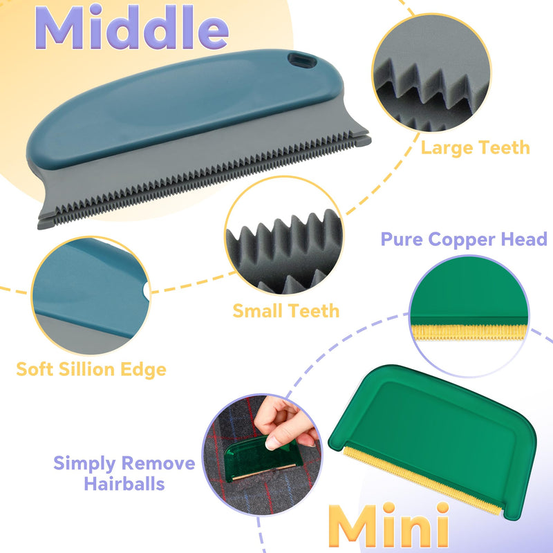 4 Pack Pet Hair Removal Tool, Cleaner Pro Pet Hair Remover for Cat and Dog, Reusable Carpet Scraper Lint Remover, Lint Shaver for Couch, Carpet, Clothing, Bedding, Car, Furniture, Pet Towers 4 Packs - PawsPlanet Australia