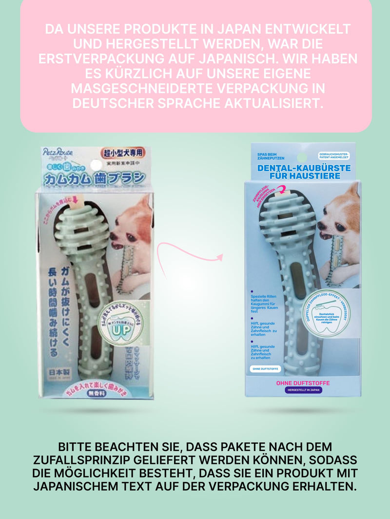 Dog Toothbrushes Toy 2-in-1 - Chew Toy for Teeth Cleaning & Gum Massage - Interactive Dental Care for Dogs - Robust & Durable for Daily Dental Care single head toothbrush