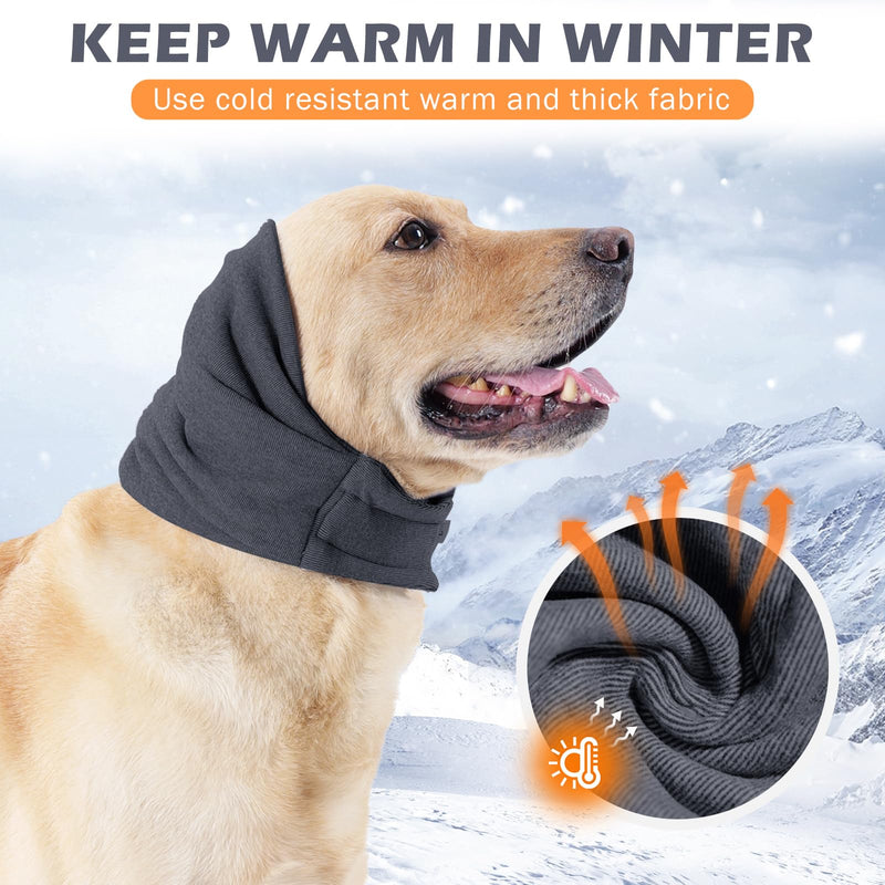No Flap Ear Wraps for Dogs,Dog Ear Muffs Noise Protection,Snoods for Dogs Ear Warmer,Dog Headband,Dog Ear Covers for Bath Grooming Force Drying Anxiety Relief,Dog Head Wrap,Dog Calming Hoodie Gray,S S - PawsPlanet Australia