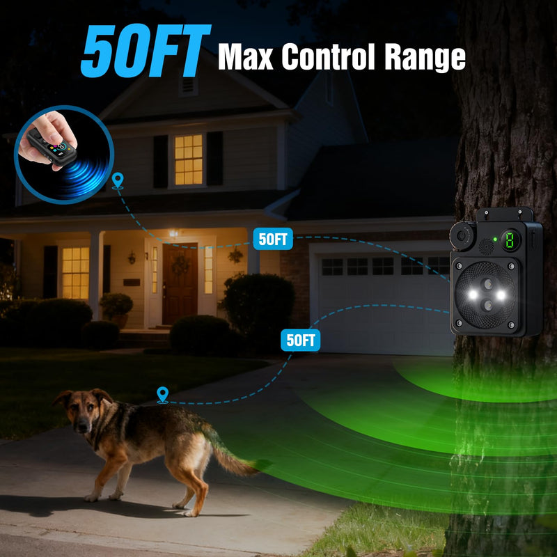Anti Barking Device for Dogs, Dog Bark Deterrent Devices,3 Modes Ultrasonic Bark Box with Remote Control, Anti Barking Device Long Range 50ft, Silencer Sonic Barking Deterrent Indoor/Outdoor Black - PawsPlanet Australia