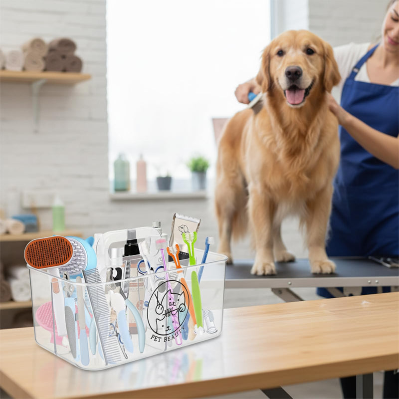 Dog Organization And Storage,Dog Grooming Bag,Dogs Organizer Pet Grooming Holder Cat Supplies Hair Organization Tool Box for Stuff Supply Bag Case Scissors Tools Caddy Dogs Beauty Organizers - PawsPlanet Australia