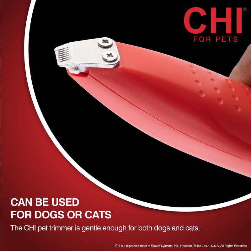 CHI for Pets Small Area Pet Hair Trimmer for Spot Trimming on Paws, Face and Ears | Sensitive Areas Fur Trimmer for Dogs or Cats | Face Trimmer for Dogs, Ear Trimmer for Dogs, Paw Trimmer for Dogs - PawsPlanet Australia