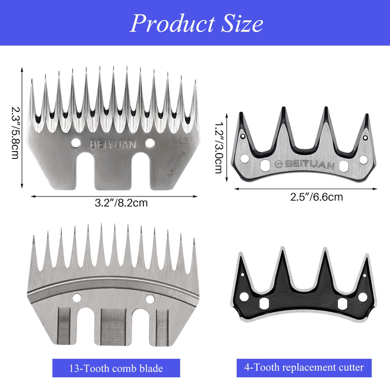 Sheep Shears Replacement Blades, Sheep Shear Clipper Blades, Detachable Blades for Professional Electric Cutter Wool Comb Sheep Clippers, for Grooming Goats Llamas Pet Animals - PawsPlanet Australia