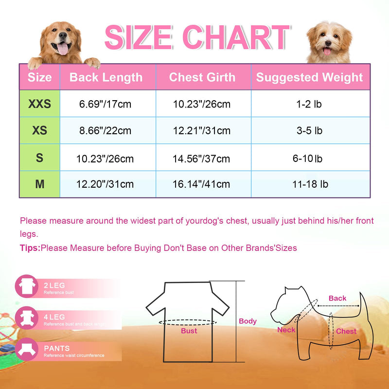 Dog Clothes for Small Dogs Girl Boy, Dog Pajamas Small Sized Dog Boy Girl, Dog Outfit Lightweight Velvet Pet Pjs, Fleece Dog Onesie, Winter Puppy Jumpsuit, Jammies, Dog Outfit Apparel, XS X-Small Rose Red - PawsPlanet Australia