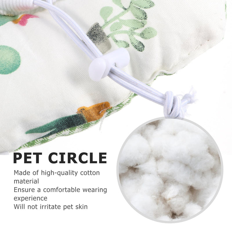 Artibetter Cotton Recovery Collar for Cats. Comfortable protective collar. Prevents licking and scratching. For health checks and cosmetic treatments.