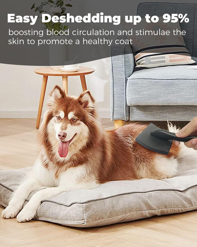 Professional Pet Slicker Brush for Long Haired Dogs&Cats Large Grooming Tool for Dematting, Detangling, Removes Loose Fur,Suitable for Doodles,Poodles,Goldendoodle, Labradoodle, Long Thick Curly Coats Black - PawsPlanet Australia