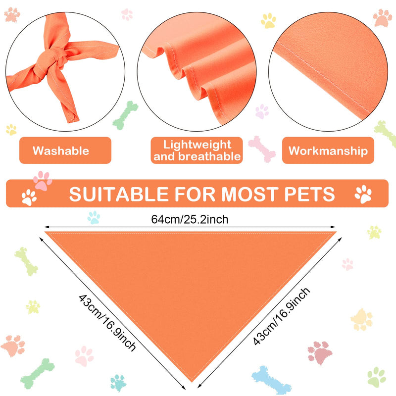 Saintrygo 30 Pcs Dog Bandanas Bulk Sublimation Plain Bandanas Bulk for Christmas Birthday Doggy Heat Transfer Triangle Scarf Washable Adjustable for Small Medium Large Pets Dogs(L) - PawsPlanet Australia