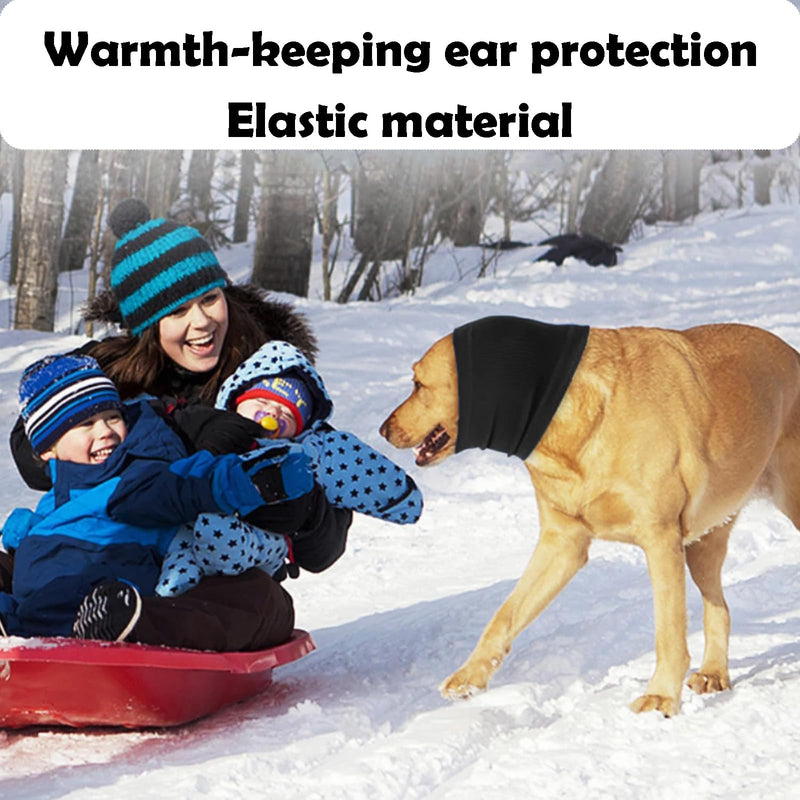 2 Pcs Dog Ear Defenders, Dog Ear Protectors for Anxiety Relief, Grooming and Force Drying, Comfortable Dog Ear Cover for Noise-Sensitive Environments(Pink and Black)