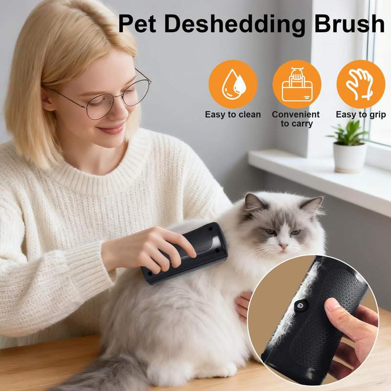 Groompro Deshedding Brush Rhykin Pet Hair Removal Tool for Cats Dogs Rabbits Horses Effective Grooming Supplies for Shedding Short Hair Easy Clean Pet Professional Groomer Deshedding Brush - PawsPlanet Australia
