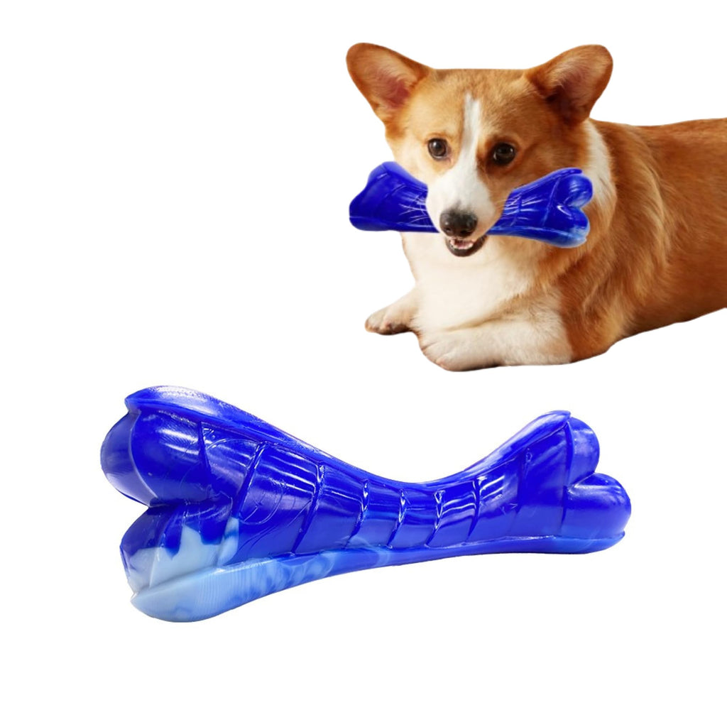 Indestructible Dog Toy, Beef Flavored Bone Chew Toy for Aggressive Chewers, Tough Dog Toys for Aggressive Chewers, Anti Anxiety Dog Toys, Built to Last, 9 inch - PawsPlanet Australia