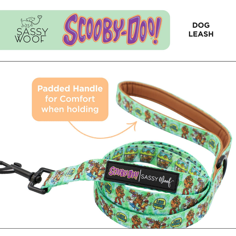 Sassy Woof Scooby-Doo™ Dog Leash 60-Inch with Neoprene Padded Handle - Comfortable, Durable, and Stylish for Small to Large Dogs - Officially Licensed - PawsPlanet Australia