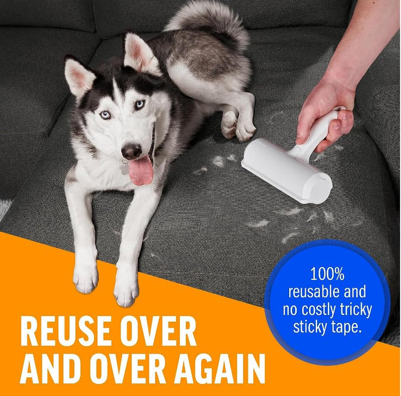 Pet Hair Remover - Dog & Cat lint roller with Self-Cleaning Base - Efficient Animal Hair Removal Tool Cat Dog Hair Remover for Couch Furniture Car Seat Carpet and Bedding - PawsPlanet Australia