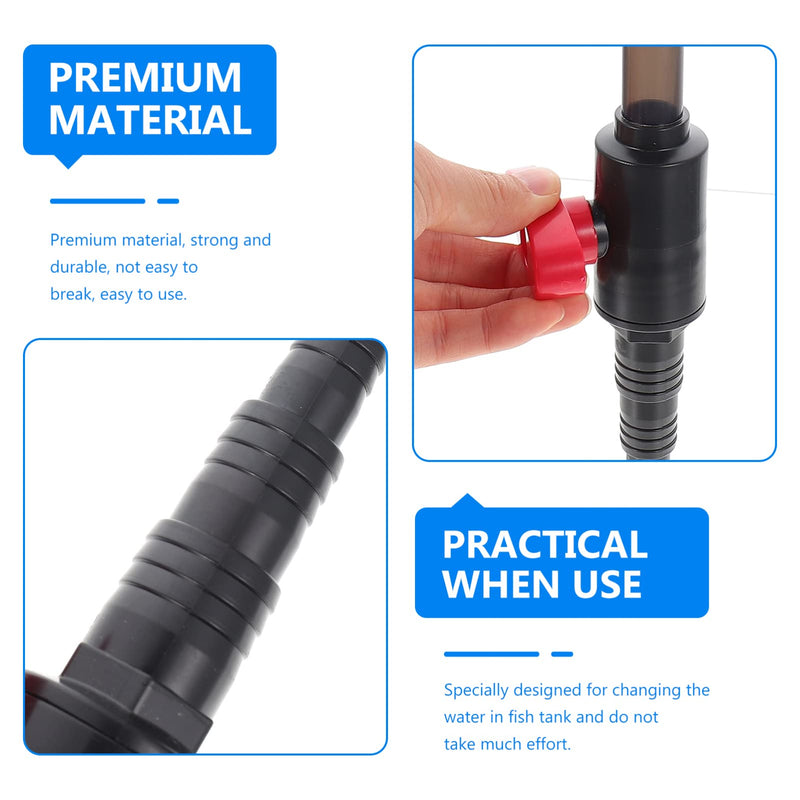 NUOBESTY Aquarium Water Changer Aquarium Gravel Cleaner Fish Tank Change Water Pipe Water Changer Siphon Aquarium Accessories - PawsPlanet Australia