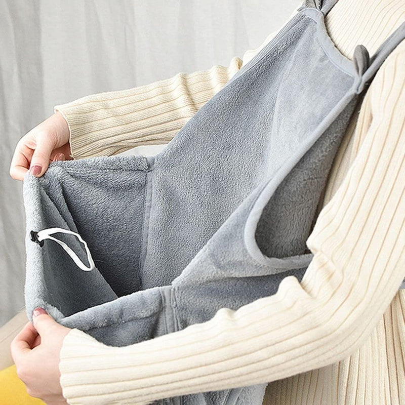 Pet Carrier Apron with Sleeping Pocket, Portable Hands Free Shoulder Front Cat Sling Carrier Bag Soft Breathable Cotton Accompany Carrier Pouch for Small Dog and Cat - PawsPlanet Australia