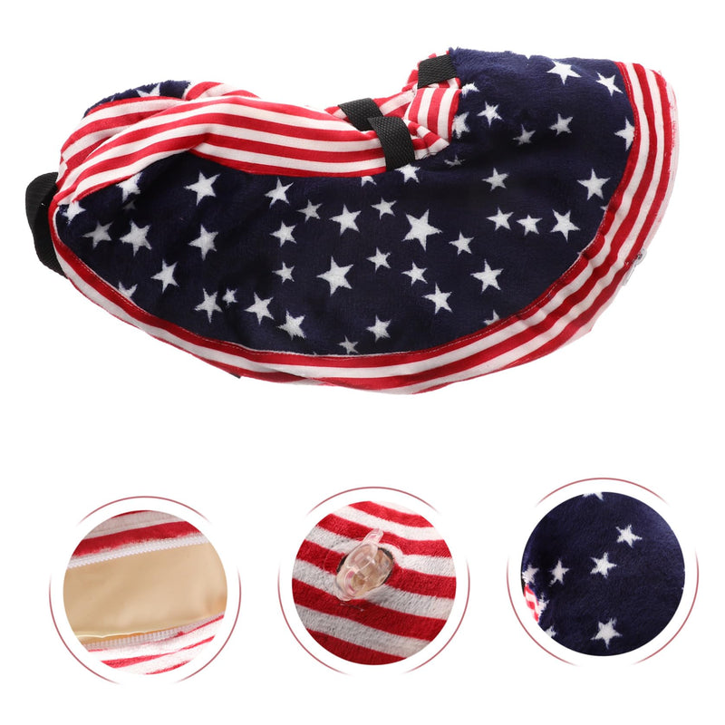 Garneck Inflatable and Comfortable PVC and Fabric Cat Neck Collar for Surgical Recovery with Adjustable Neck Circumference from 15-45cm in Navy Design