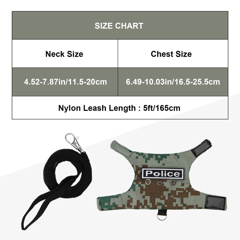 Hypeety Bearded Dragon Harness and Leash Set Adjustable Escape Proof Lizard Leash 4 Pack Outdoor Walking Training Leash and Harness for Bearded Dragon Lizard Reptiles (Green) Green - PawsPlanet Australia
