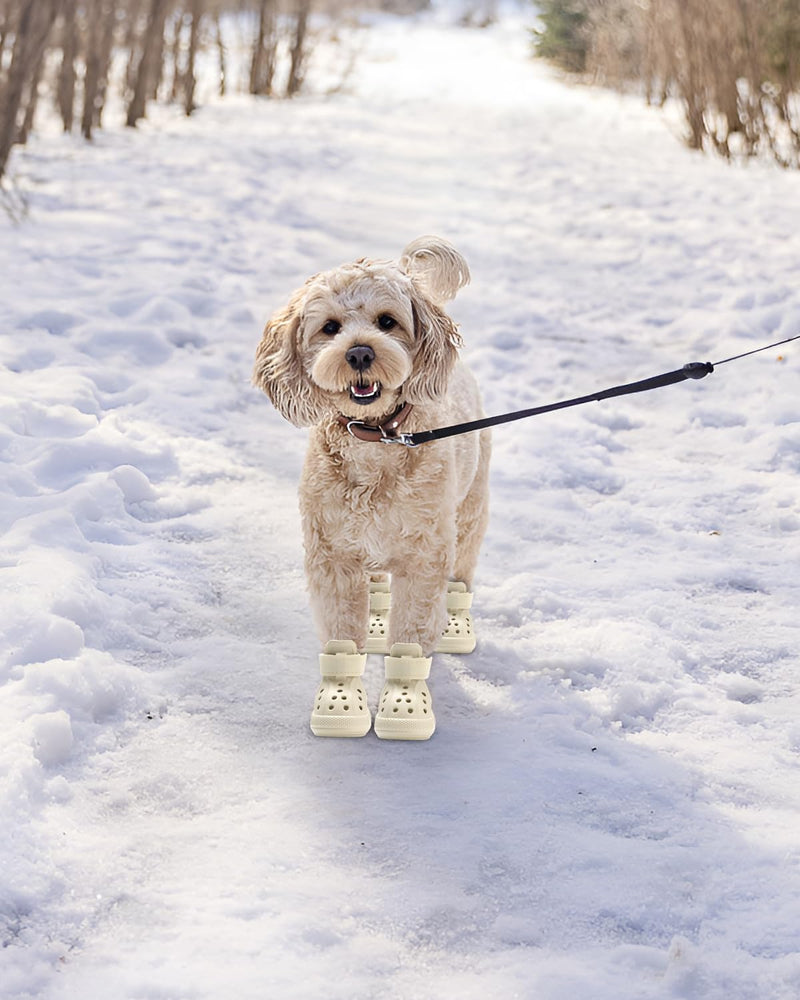 Dog Boots for Hot Pavement & Snow – Waterproof Non-Slip Dog Shoes with Reflective Straps, Adjustable Easy-On Pet Booties for Small Medium Large Dogs, Outdoor Paw Protection, 4Pcs - PawsPlanet Australia