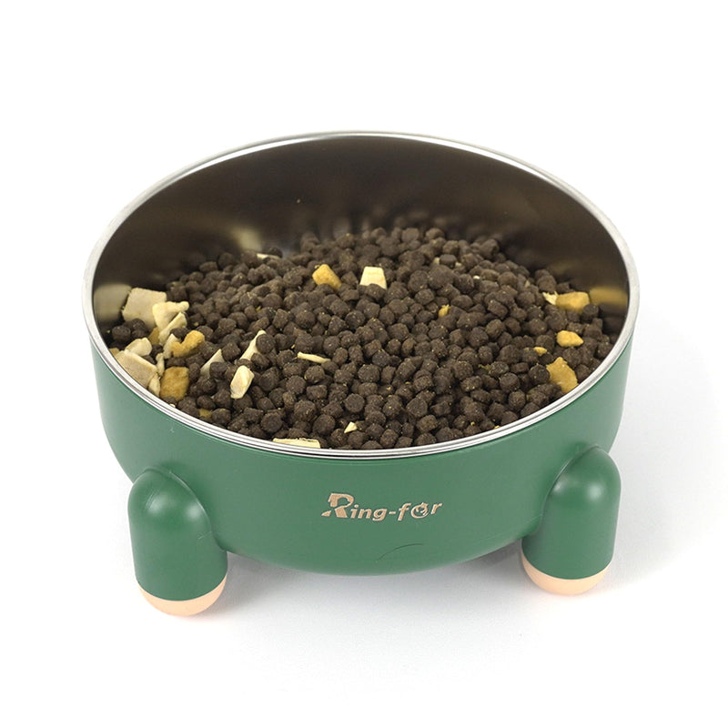 Dog Bowl, Stainless Steel Dog Bowl,Dog Cat Food Water Bowl, Tetrapod Nonslip Rubber Bottom Design,201Stainless Steel Material,Prevent Feline Acne in Cats (24OZ Green(Aqua), Tetrapod) Green(Aqua) - PawsPlanet Australia