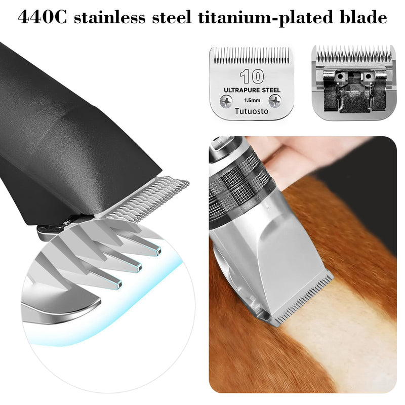 Size 10/7FC Clipper Blades Pet Grooming Clipper Replacement Blades Detachable Blade Compatible with andis/wahl/Oster Dog Clippers - PawsPlanet Australia