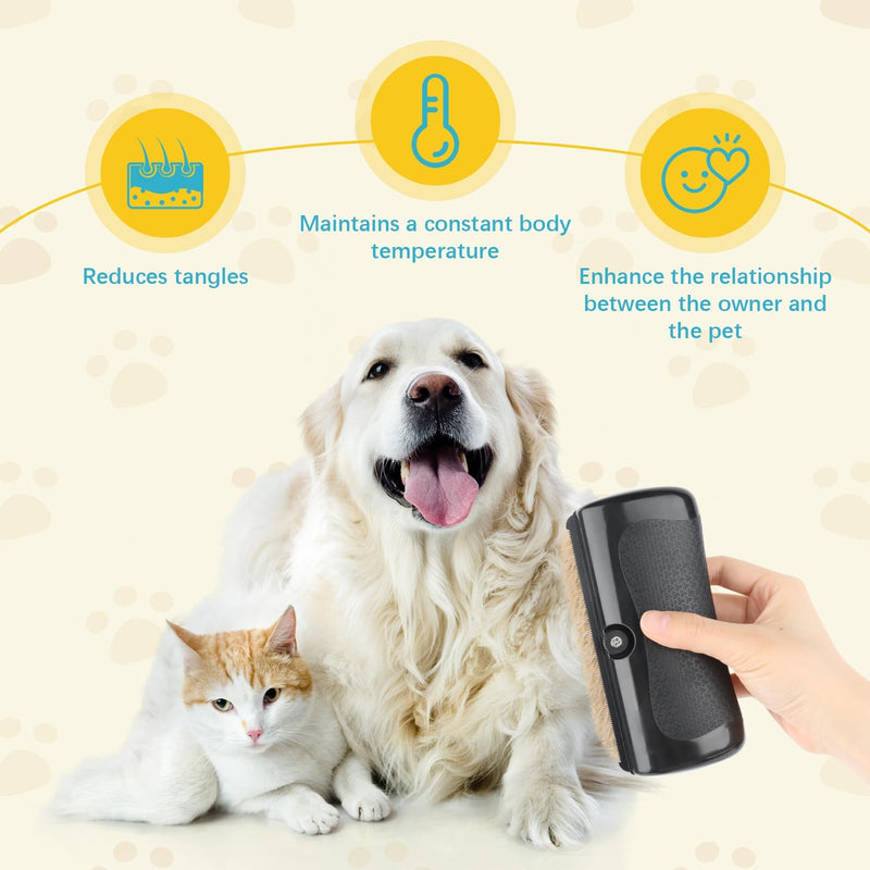 2025 Upgrade Deshedting Dog Brush & Cat Brush - Dog Undercoat Brushs with Comfort Grip, Pet Hair Removal Tool for Shedding - Fits Short Hair Pets (4 Inches) - PawsPlanet Australia