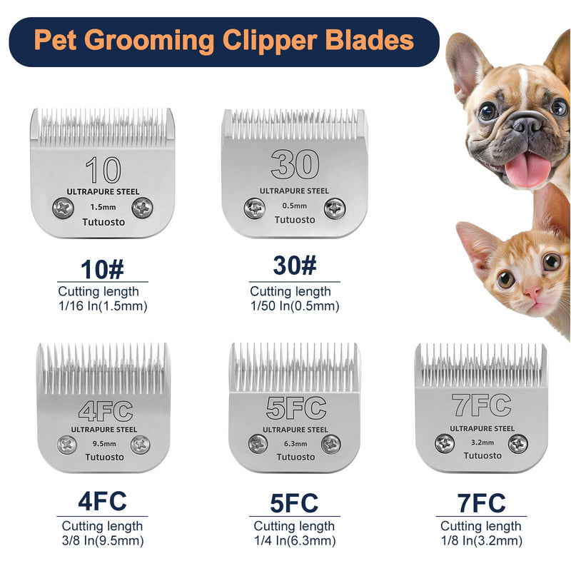 10# Clipper Blades Pet Grooming Clipper Replacement Blades Detachable Blade Compatible with andis/wahl/Oster Dog Clippers 10# - PawsPlanet Australia