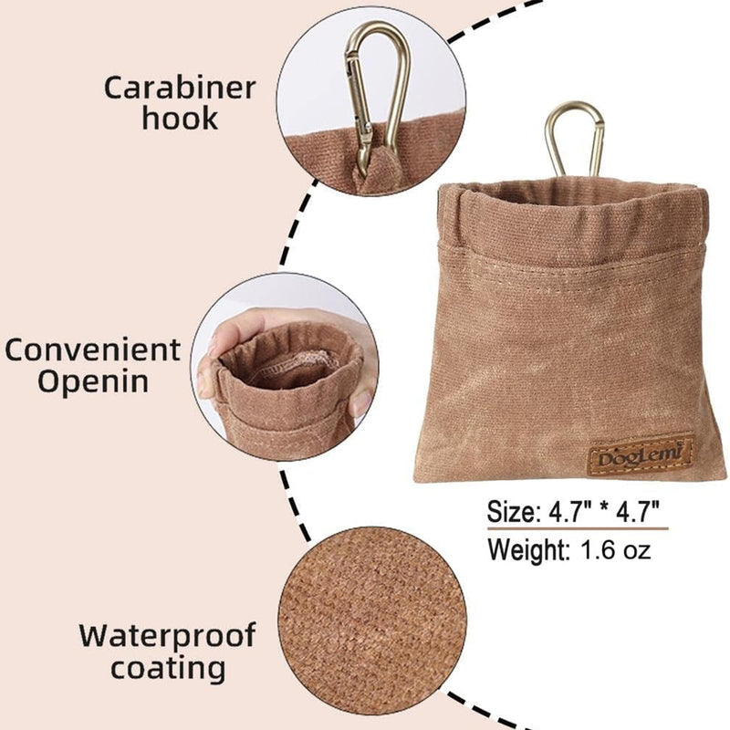 Dog Training Kit,Puppy Dog Treat Pouch Bag with Dog Clicker and Silent Whistle with Lanyard,Hands-Free Training Dog Treat Pouch,Includes Carabiner,for Pet Puppy Travel or Outdoor Use(Green) Green - PawsPlanet Australia