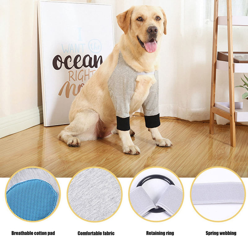 Dog Leg Joint Sleeve, Joint Warming Pet Recovery Sleeve Soft Padded Dog Elbow Protector for Small Medium Large Dogs (XL) - PawsPlanet Australia