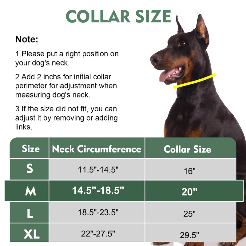 Martingale Collar for Dog,No Pull Dog Walking Training Collar,Adjustable Tactical Dog Collar with Heavy Duty Metal Buckle,Reflective Nylon Military Dog Collar for Small,Medium,Large Breed Dog Medium,20Inch,14.5-18.5"Neck Black - PawsPlanet Australia