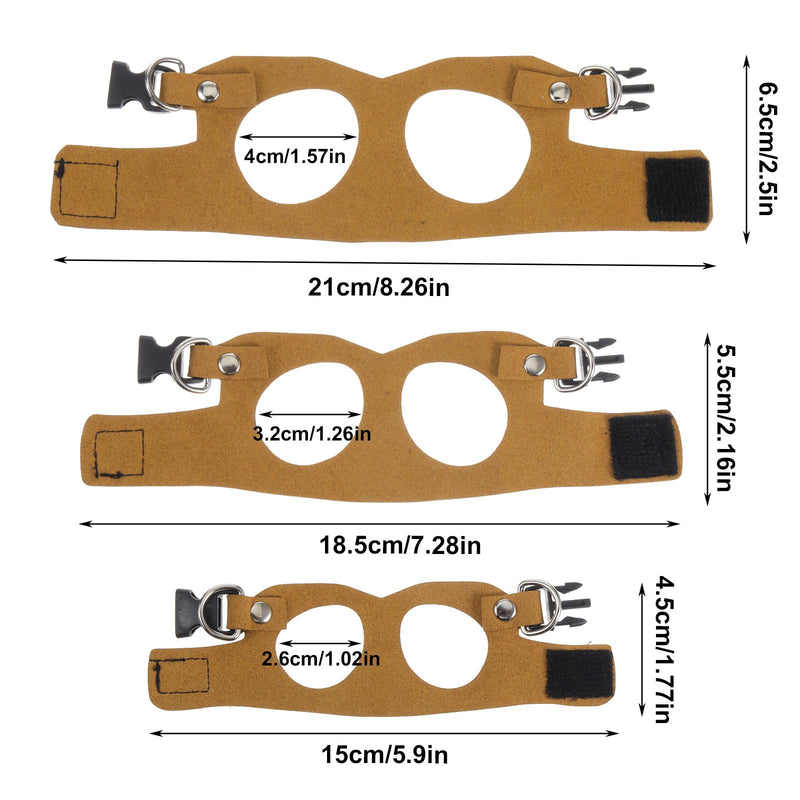 3 Pcs Bearded Dragon Harness and Leash Set Lizard Reptile Walking Leash Adjustable Soft Leather Vest Small Walking Vest Accessories with Traction Rope for Training Lizards Other Small Reptiles - PawsPlanet Australia