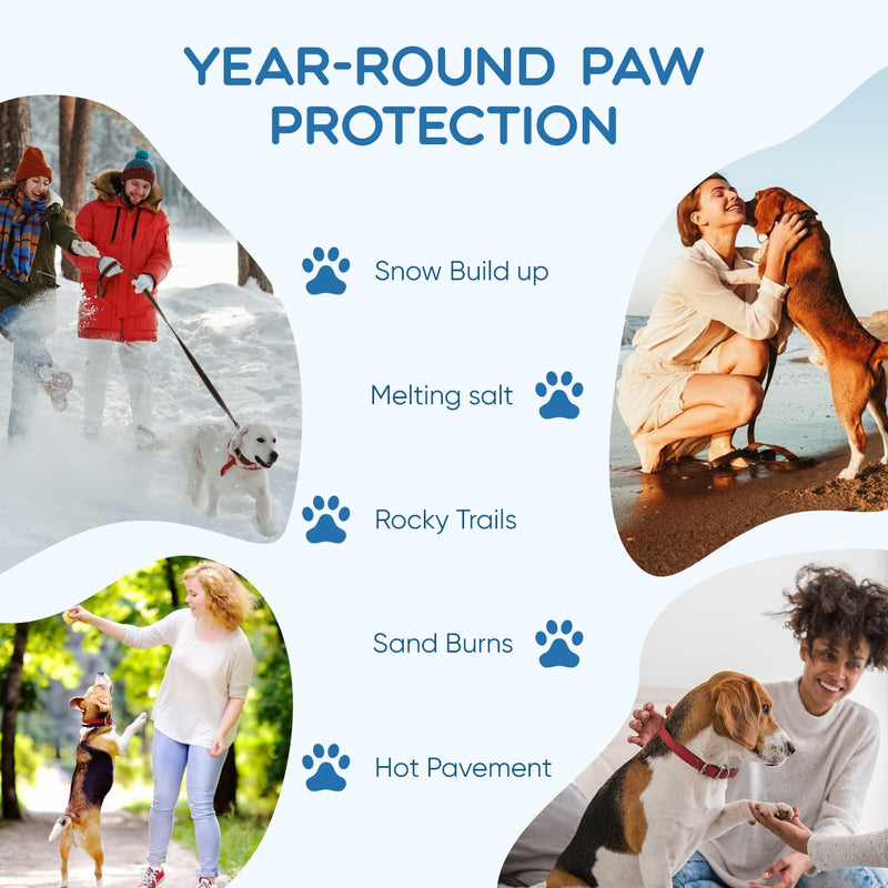 Dog Paw Balm - Paw Balm Dogs Lick Safe,Moisturizing & Soothing Paw & Nose Balm for Dogs,Healing Protection for Cracked Skin on Paws and Noses (2OZ) 2.1 Oz Coconut flavor - PawsPlanet Australia