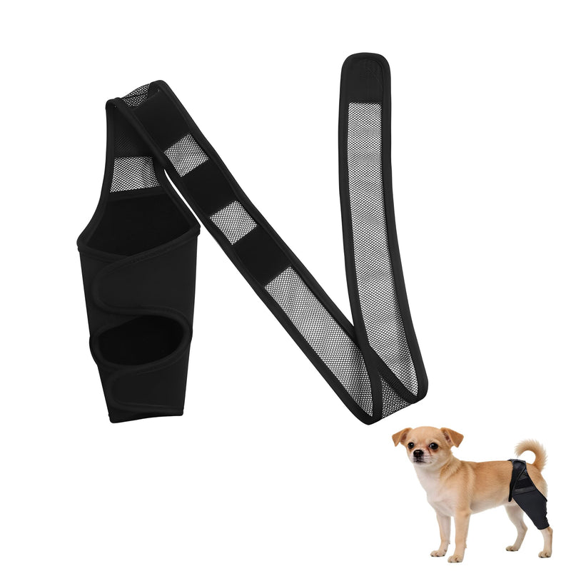 Small Dog Rear Leg Brace, Adjustable Dog Leg Support and Back Leg Support, Support for ACL Tears, Arthritis, Muscle Strain, Protective Wrap for Hind Leg