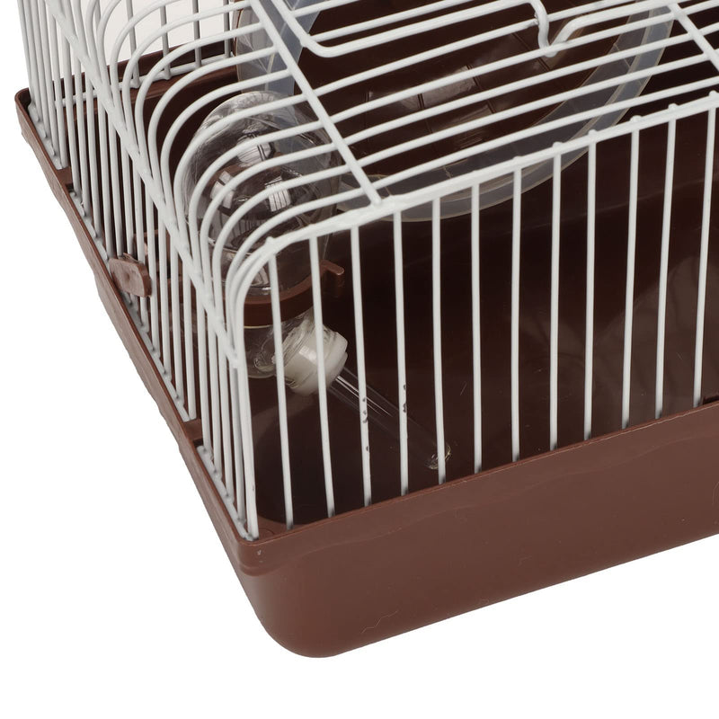HEEPDD Hamster House Toy, Hamster Cage Breathable Portable Small Animal House with Water Bottle Bowl Running Wheel for Guinea Pigs Rabbits - PawsPlanet Australia