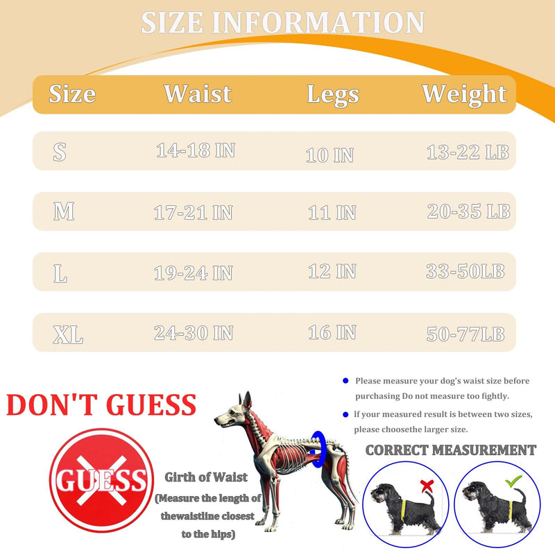 Dog Halter Harnesses, Adjustable Lift Hanress For Large Dogs, Dog Sling For Medium Dogs Hind Leg Support To Help Rehabilitate, Soft Padded Dog Support Harness For Elderly, Injured, Arthritic(X-Large) X-Large - PawsPlanet Australia