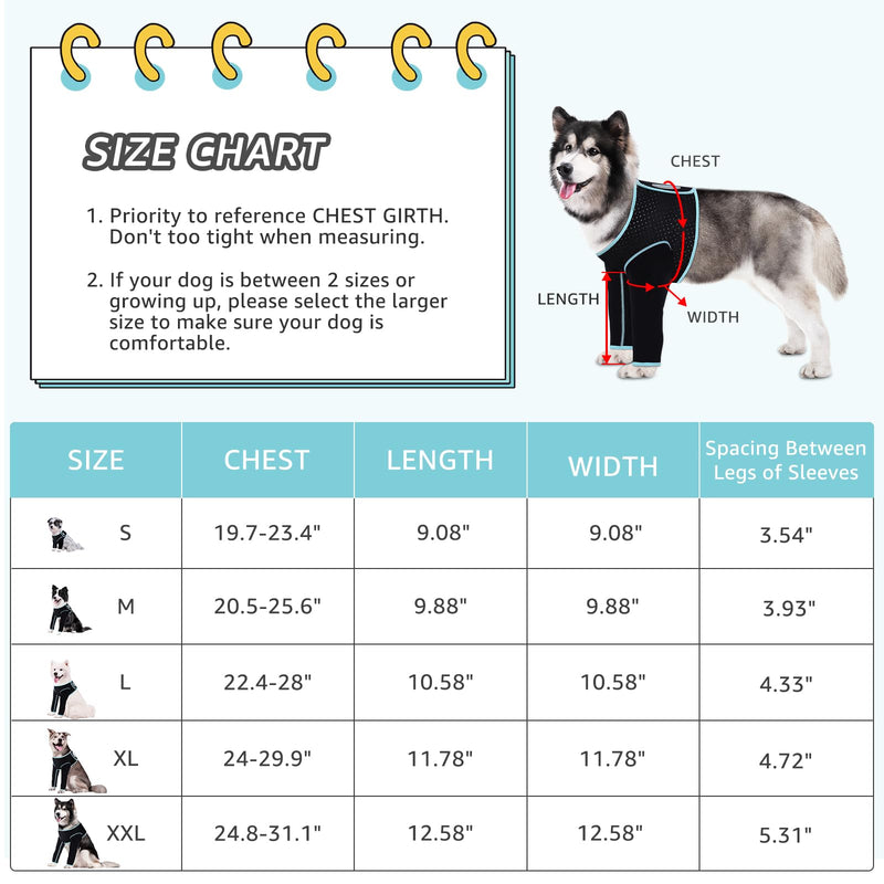 Recovery Sleeve for Dogs, Both Front Legs Protection After Surgery, Dog Leg Sleeve to Stop Licking, Bite and Keep Dry, Waterproof Abrasion Resistant Dog Recovery Sleeve (XXL) - PawsPlanet Australia