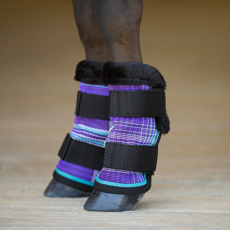 Kensington KPP Miniature Horse Fly Boots - Fly Pony Horse Boots Perfect for Equine Leg Wraps and Maximum Horse Fly Protection 2017-Lavender Mint - PawsPlanet Australia