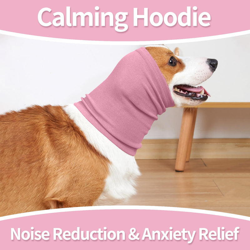 Nanaki Dog Calming Hoodie Ear Wraps for Dogs, Ear Protection Dog Fireworks Ear Head Muffs Dog Warp Anxiety Relief, Dog Hematoma Ear Wrap, Dog Head Cover The Grooming and Force Drying Dog Ear Protector Medium DustyPink - PawsPlanet Australia