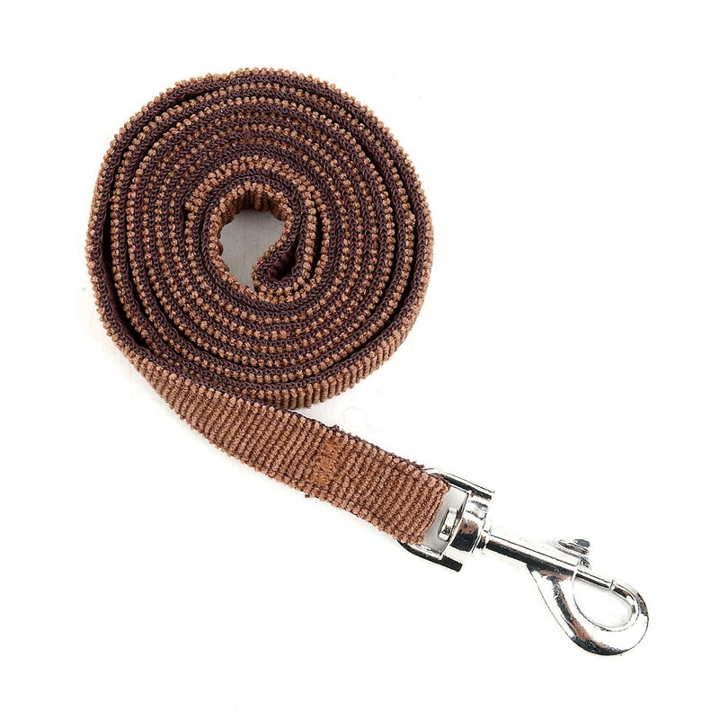 Zunea Small Dog Harness and Leash Set No Pull Adjustable Reflective Step-in Puppy Boy Girl Vest Harnesses Soft Corduroy Mesh Padded for Pet Dogs Cats Chihuahua Brown M M (Chest: 15.5 Inch) - PawsPlanet Australia