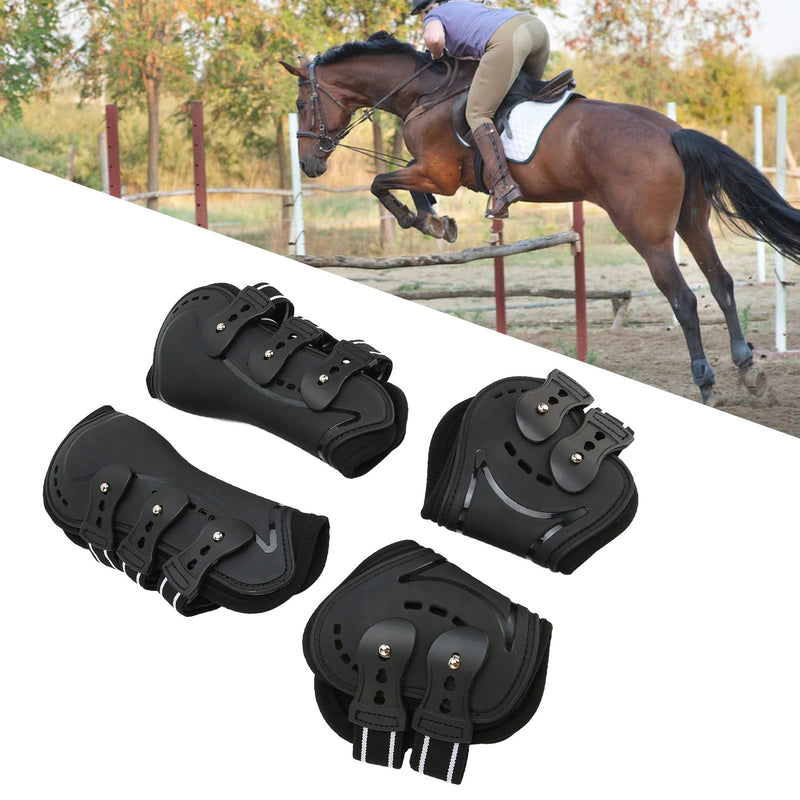 Zerodis Horse Boots, Lightweight Horse Tendon Boots Breathable Wearproof Fetlock Boots with Adjustable Buckle Brace Guard Boots for Horse Boots Pairs of 2 (Large) Large - PawsPlanet Australia