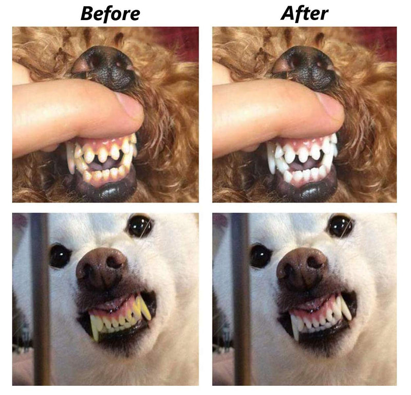 Pack of 8 Finger Toothbrush for Small Pets - Dogs and Cats
