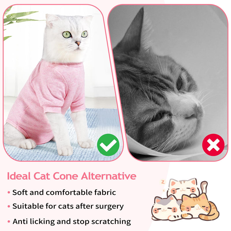 2 PCS Cat Recovery Suit Female, Cat Surgery Recovery Suit for Spay Abdominal Wounds Anti Licking, Surgical Recovery Suit Bodysuits - PawsPlanet Australia