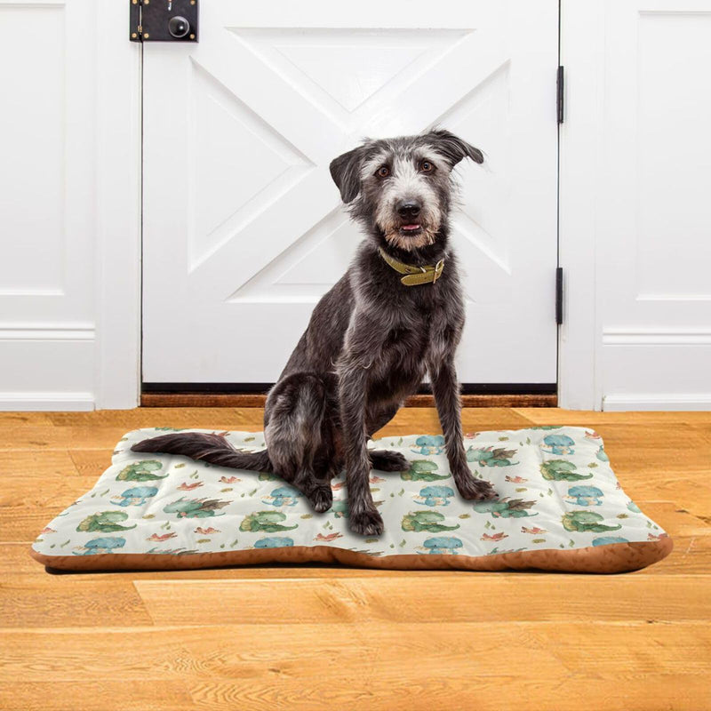 Watercolor Dragon Pet Bed Pad Soft Dog Bed Mat with Anti-Slip Bottom, Machine Washable Crate Pad Mattress for Dog Sleeping- 36 * 24inches 36x24in Watercolor Dragon - PawsPlanet Australia