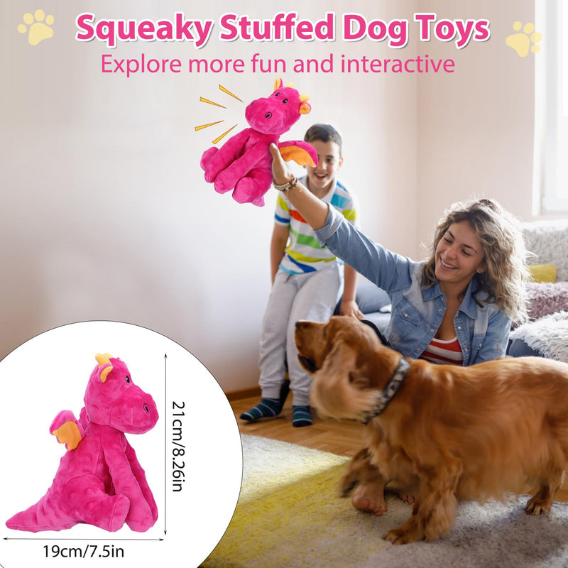 Dog Toys for Large Plush Dog Chew Toy with Squeaker and Crinkle Paper, Interactive Puppy Toys to Reduce Boredom and Anxiety, Tough Tug of War Pet Toys for Small, Medium and Large Dogs - PawsPlanet Australia