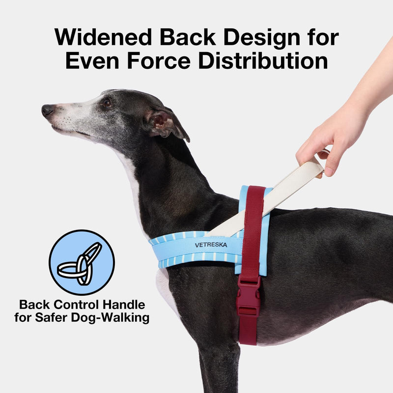 VETRESKA Dog Harness No Pull, Easy Control No Choke Dog Harness Collar for Large, Medium Size Dogs, Adjustable Dog Vest, Easy Walk Pet Vest Harness with Heavy Duty Anti-Twist Dog Leash, Misty Melo L - PawsPlanet Australia