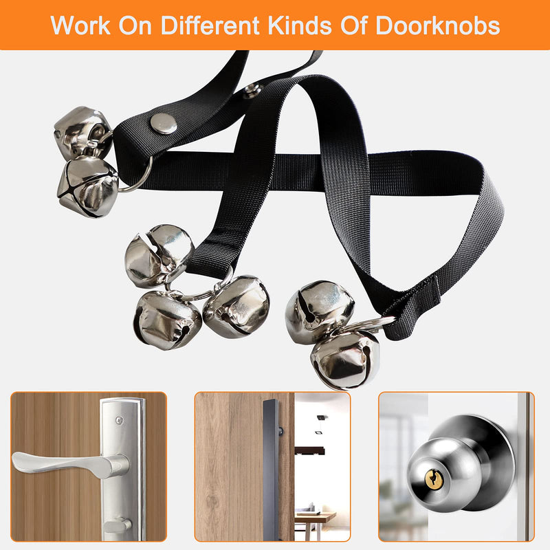 2 Packs of Dog doorbells, Training Adjustable Dog Bells, A Convenient Way to Train Your Puppy-7 Oversized 1.4 doorbells