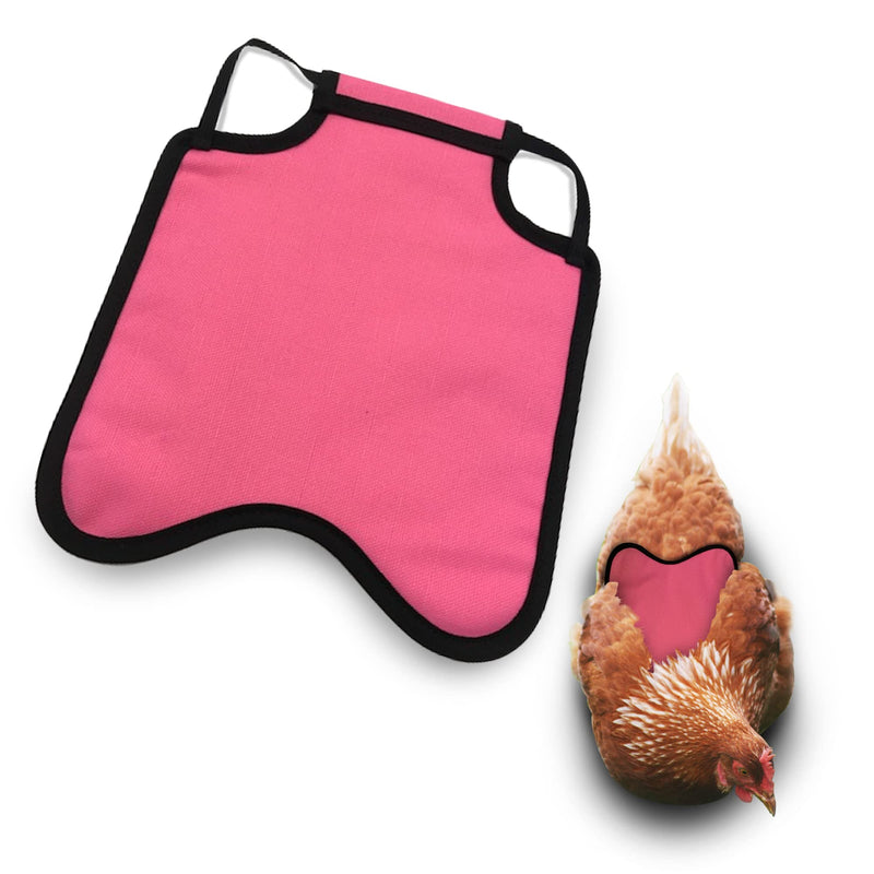 Single Strap Chicken Apron/Saddle, X-Large, Awareness Pink - PawsPlanet Australia