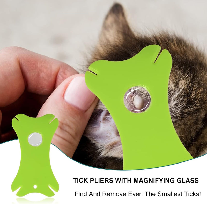 Tick Removal Tool 8 in 1 with Storage Box, Tick Tweezers, Flea Comb, Magnifying Glass, Dog Tick Remover Tool Tick Removal Kit Tick Removal Tool for Dogs Cats Pet Tick Comb (Tick Removal Tool 8 in 1) Tick Removal Tool 8 in 1 - PawsPlanet Australia