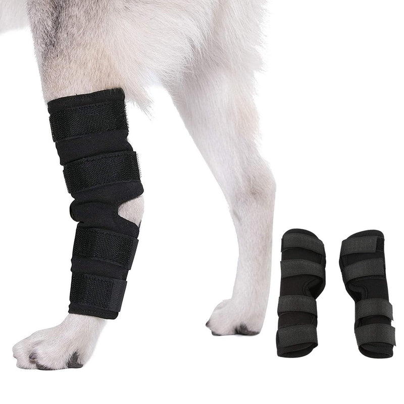 1 Pair Dog Leg Braces, Front and Rear Knee Pads for Pets, Compression Recovery Sleeves for Joint Support, Durable Elbow Protectors for Dogs, Ideal for Injury Prevention and Rehabilitation(M)