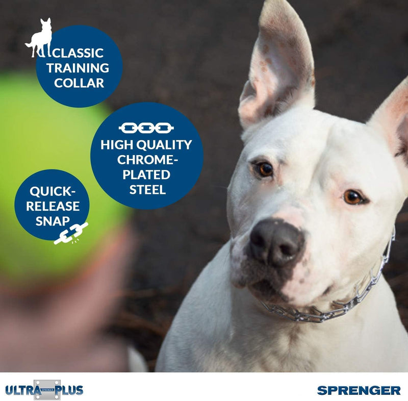 Herm Sprenger Pet Supply Imports Chrome Plated Training Collar with Quick Release Snap for Dogs, Medium, 3.0mm, 21-Inch 22in (55cm) x 3mm - PawsPlanet Australia