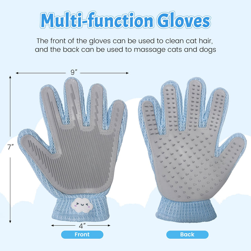 Pet Hair Removal Glove – Reusable Static Pet Hair Remover for Dogs & Cats, Easy Clean Glove for Furniture, Clothes, Couch & Laundry - PawsPlanet Australia