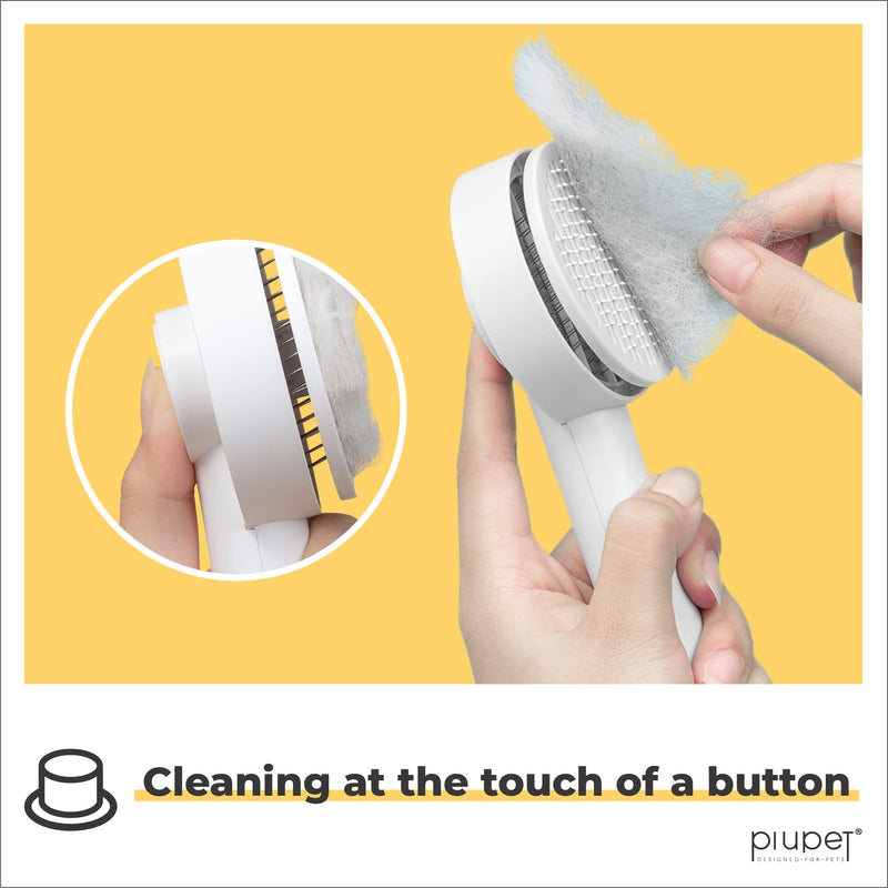 PiuPet® Self Cleaning Pet Hair Brush I Cat Brush | Dog Brush I Pet Hair Remover I Pet Brush I Cat Comb | Dog Comb I Dog Grooming Brush I Cat Grooming Kit | Dog Hair Brush - PawsPlanet Australia